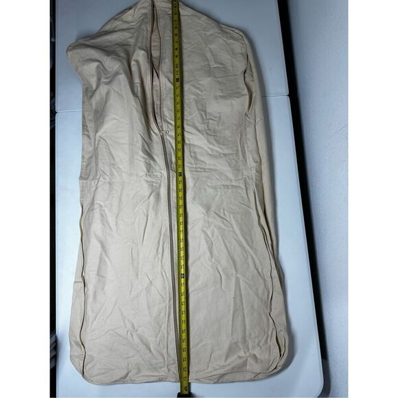 Authentic Louis Vuitton Cotton Long Tan Garment Bag 47”x23” - Picture 4 of 13